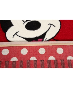 Tappeto "minnie premium" rosso, 190x133 cm